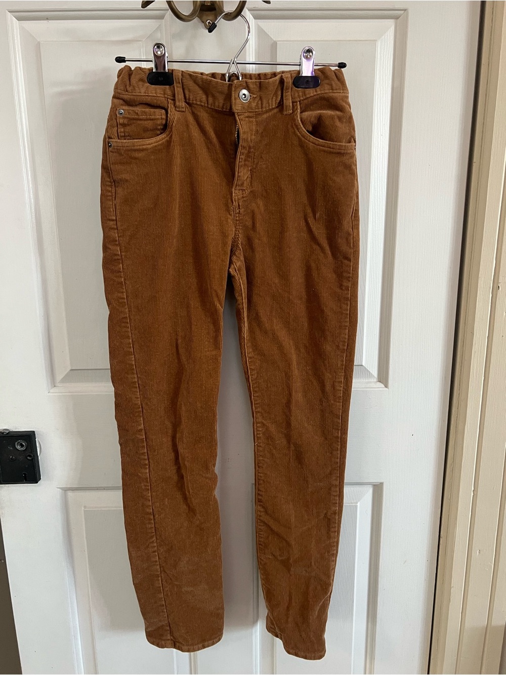Boys Brown Corduroy Jeans - Classic Fit adjustable waist